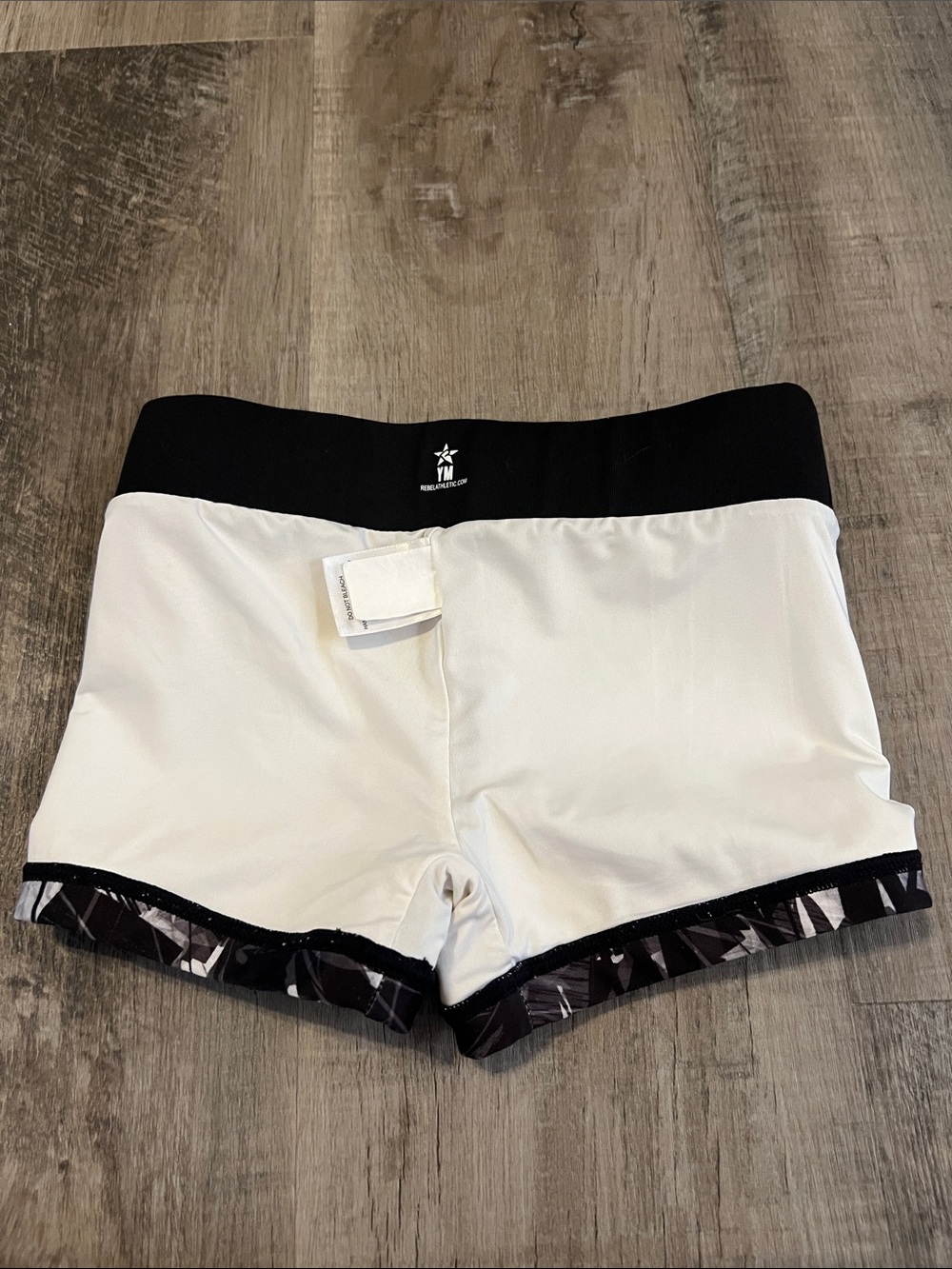 Rebel Athletic Cheer Athletics shorts with rhinestones size YM - Picture 5 of 9